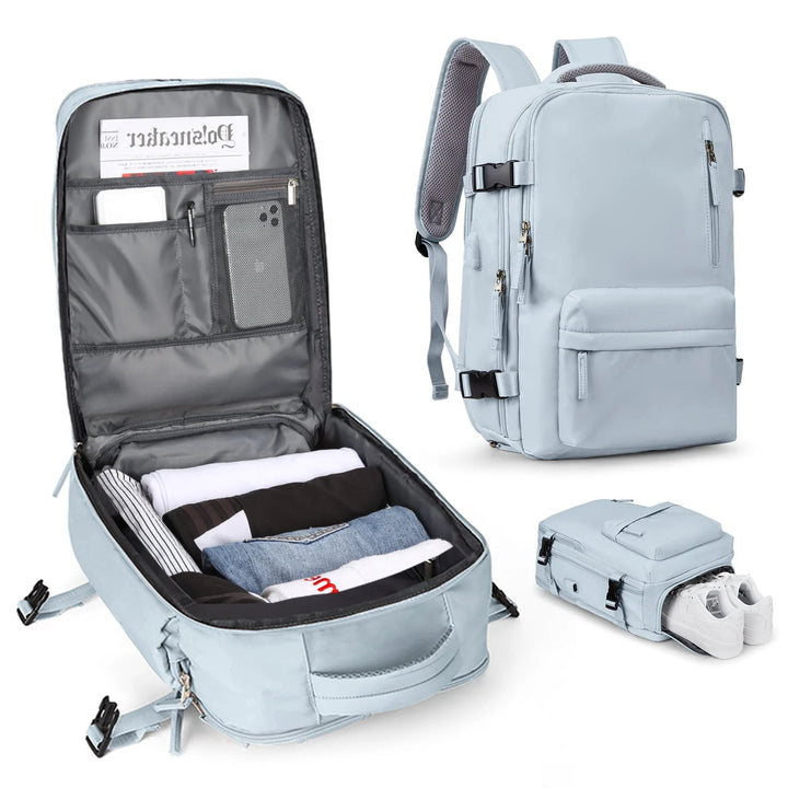 Havenholt 35L Travel Backpack with USB Port and Laptop Compartment