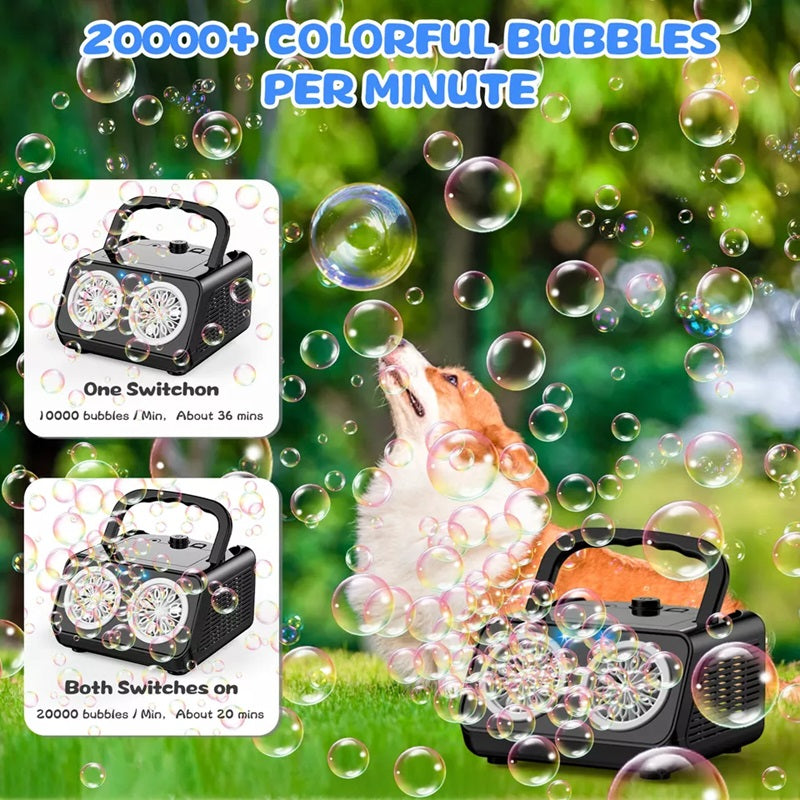Havenholt Bubble Machine, 20,000 Bubbles per Minute