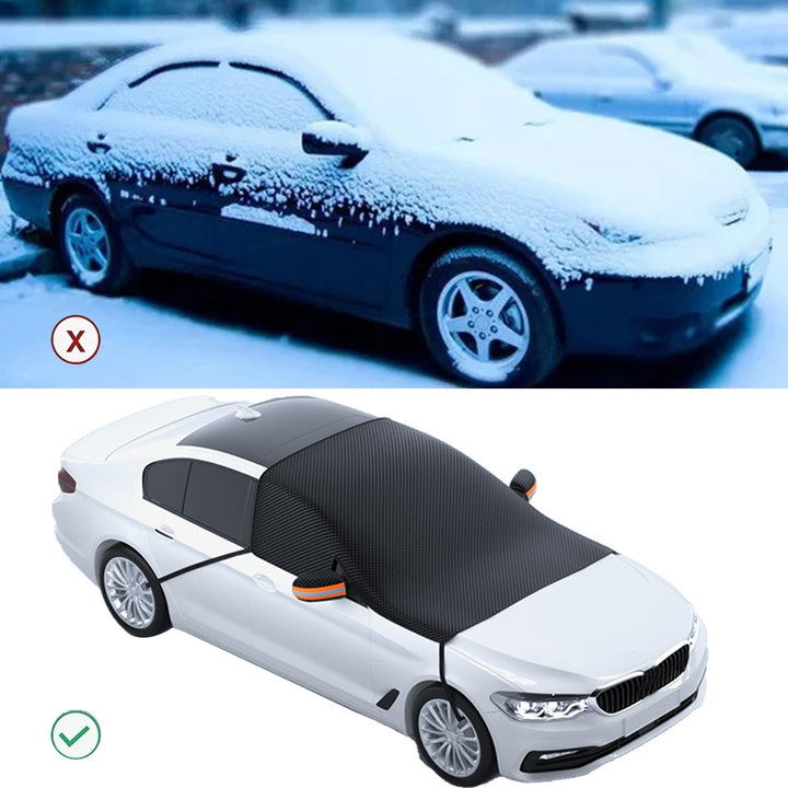 Heavy Duty Car Windscreen Cover, Waterproof Oxford Half Cover