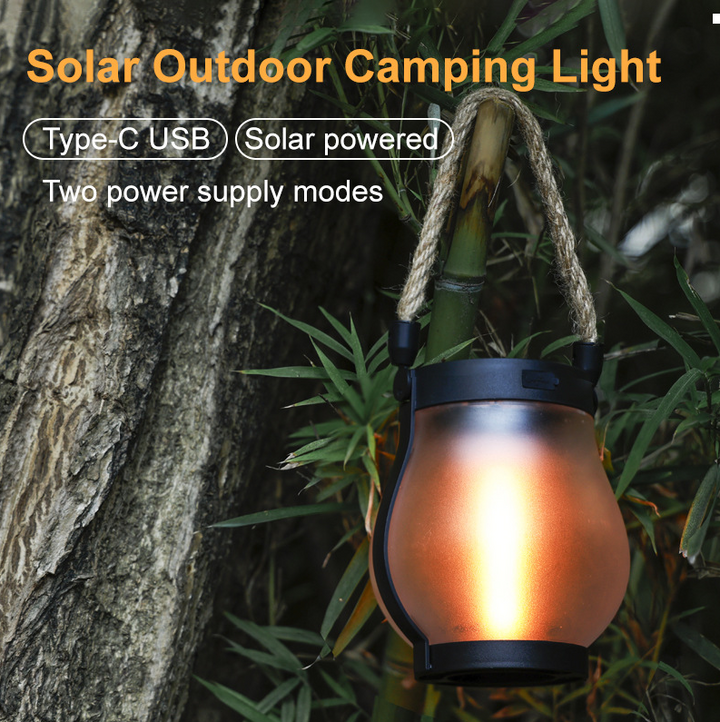 Havenholt Waterproof Solar Flame Light with Dusk Sensor