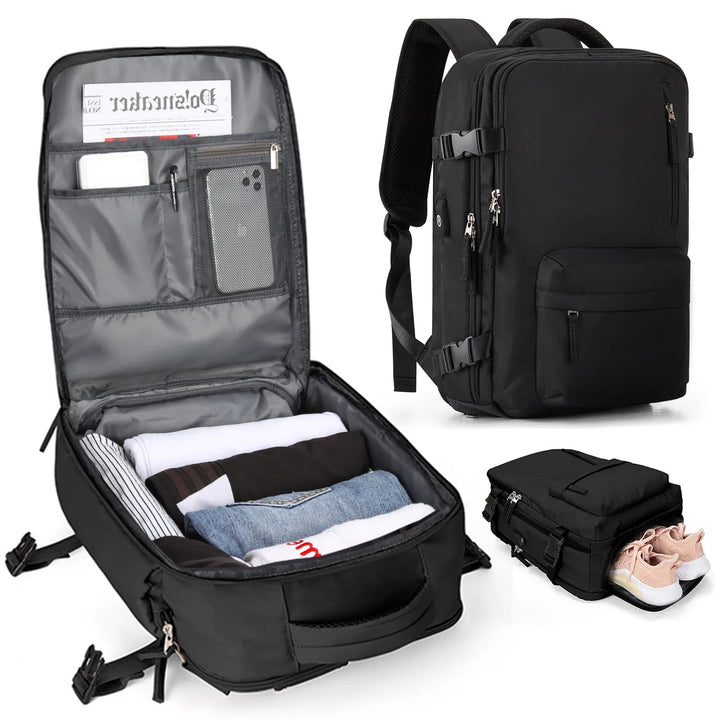Havenholt 35L Travel Backpack with USB Port and Laptop Compartment