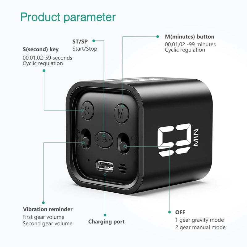 Havenholt Smart Cube Timer with Gravity Sensing
