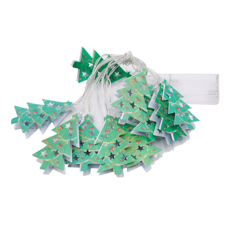 LED Christmas String Lights, Santa, Elk and Snowman Ornaments