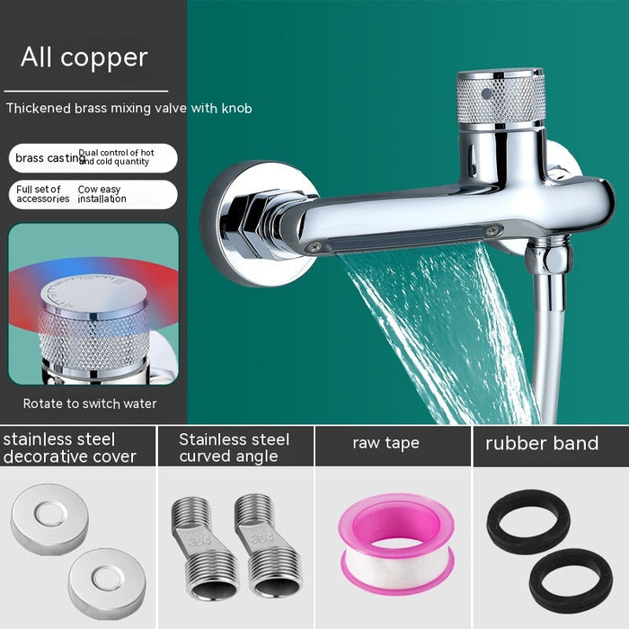 Handheld Filter Shower Head Set with Hose and Wall Holder