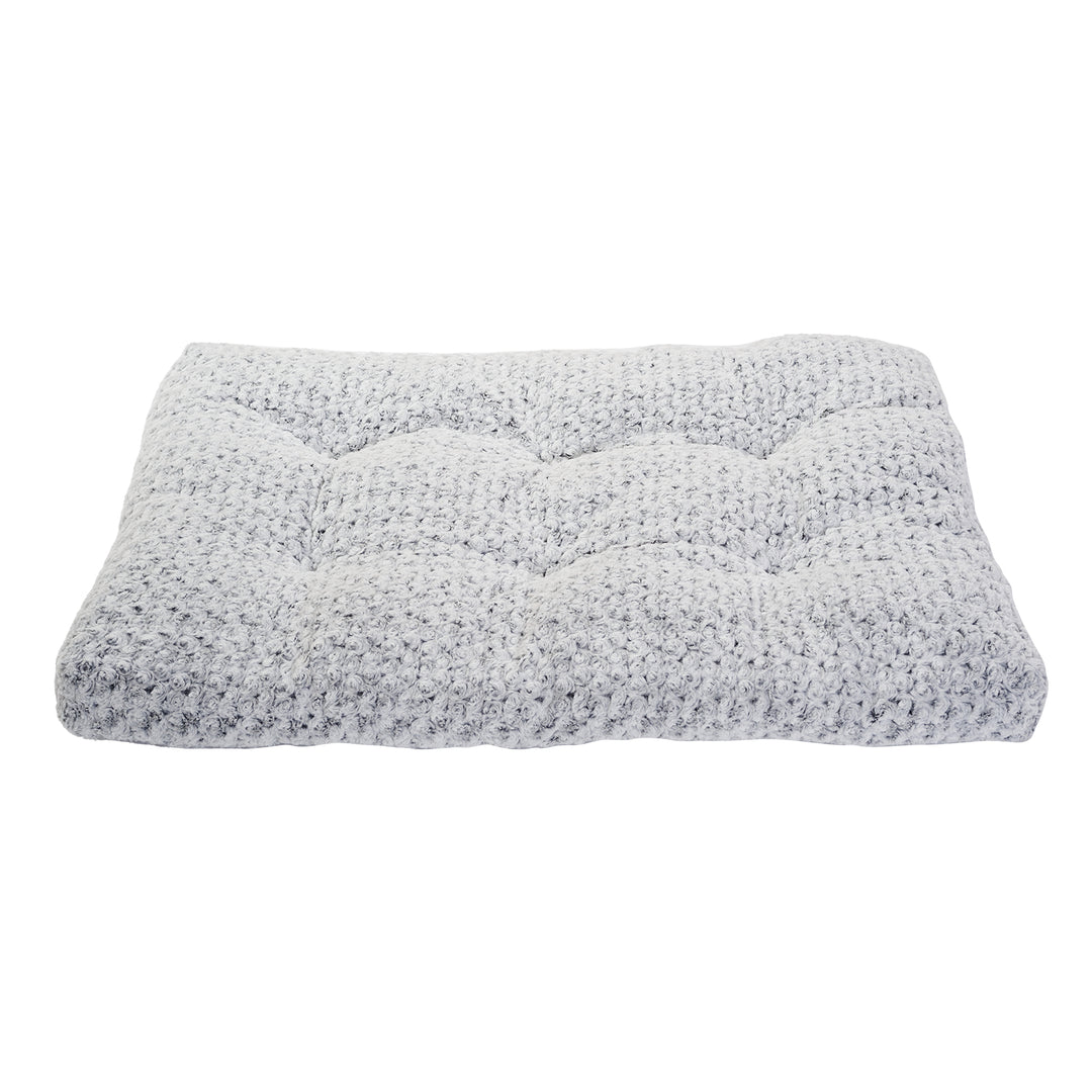 Thick fluffy dog bed in soft velvet, machine washable