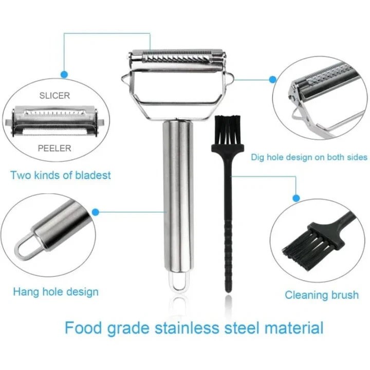 Ultra-Sharp Stainless Steel Multifunction Vegetable Slicer