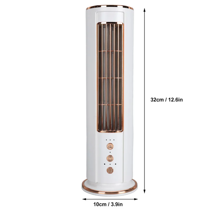 Bladeless Desktop Air Conditioner Fan with Remote Control