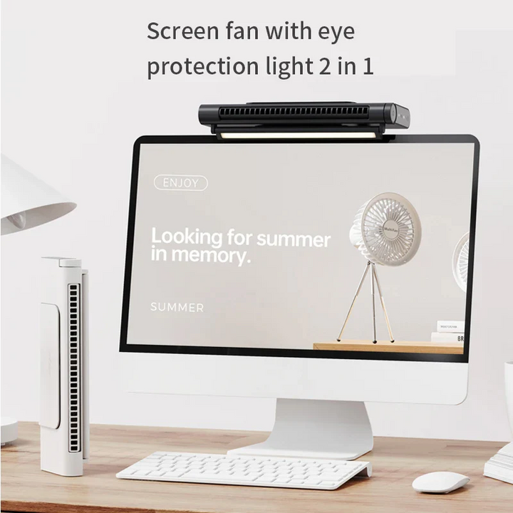 Havenholt USB Bladeless Monitor Fan with Clip Mount