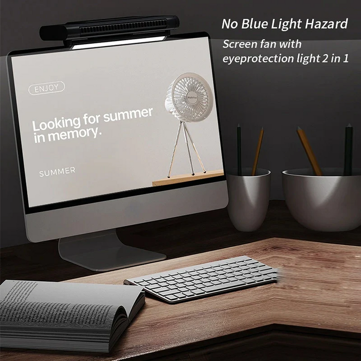 Havenholt USB Bladeless Monitor Fan with Clip Mount