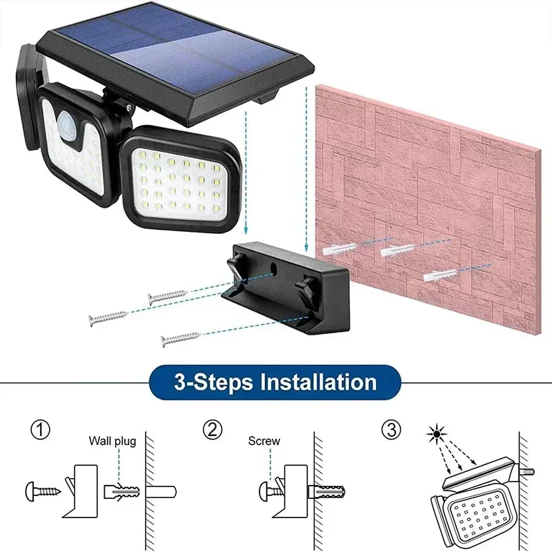 Motion Sensor Solar Light for Outdoor Use