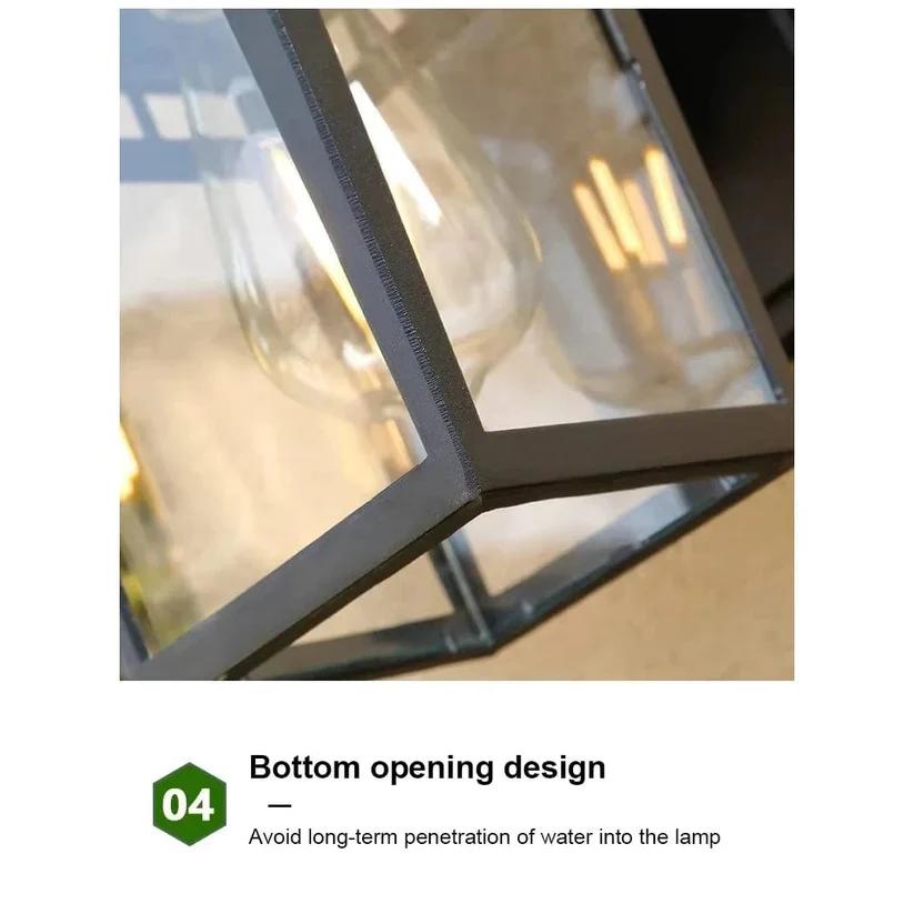 Modern Outdoor Wall Mounted Light Fixture for Entryways and Yards