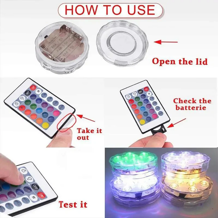 Havenholt Submersible LED Light with Remote Control