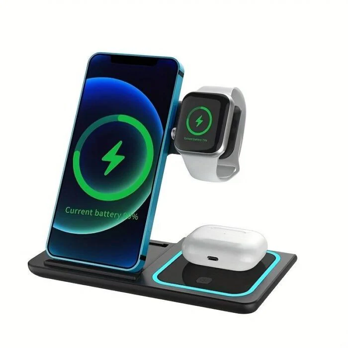 3 in 1 Wireless Induction Charger for Mobile Phones
