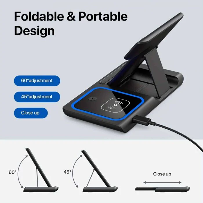 3 in 1 Wireless Induction Charger for Mobile Phones