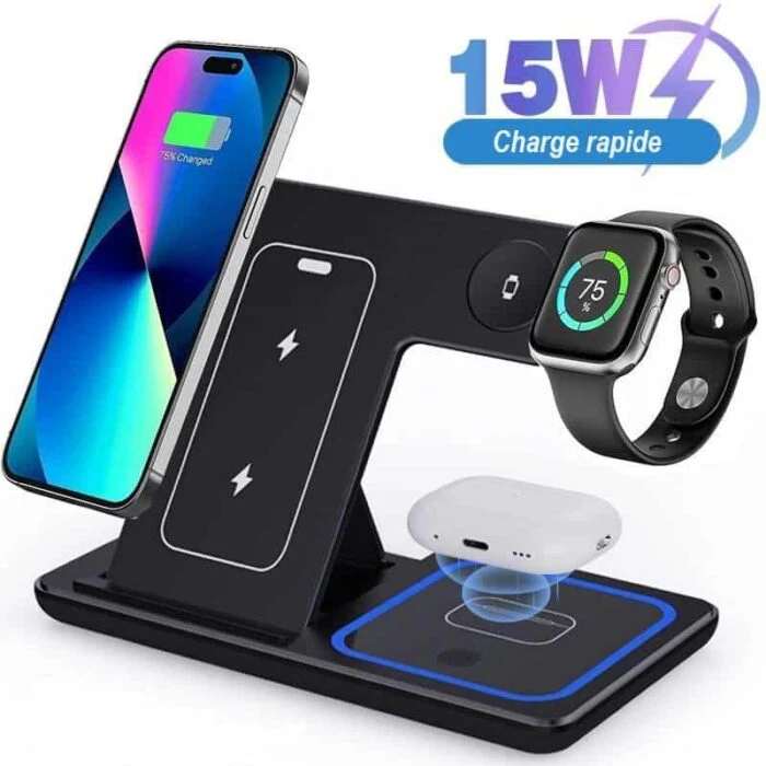 3 in 1 Wireless Induction Charger for Mobile Phones