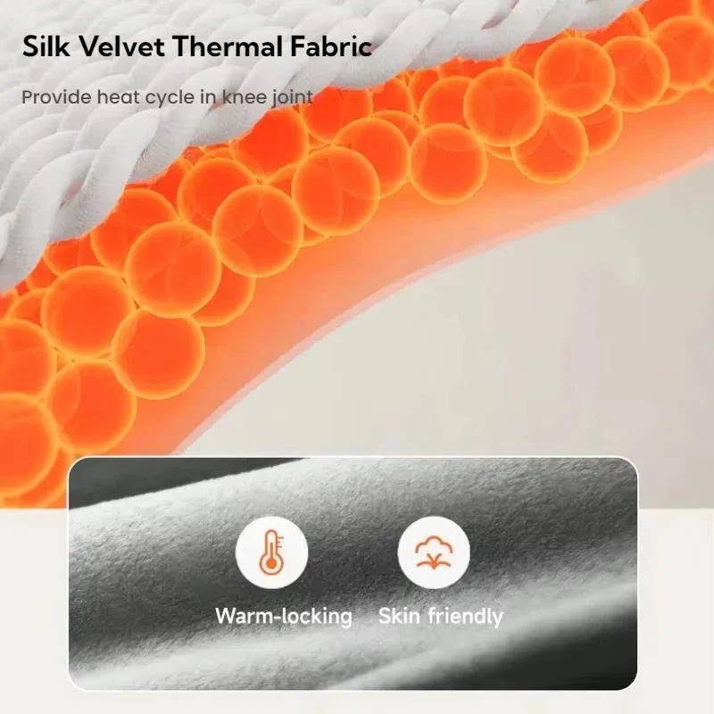 Cordless Knee Massager with Heat Vibration for Pain Relief