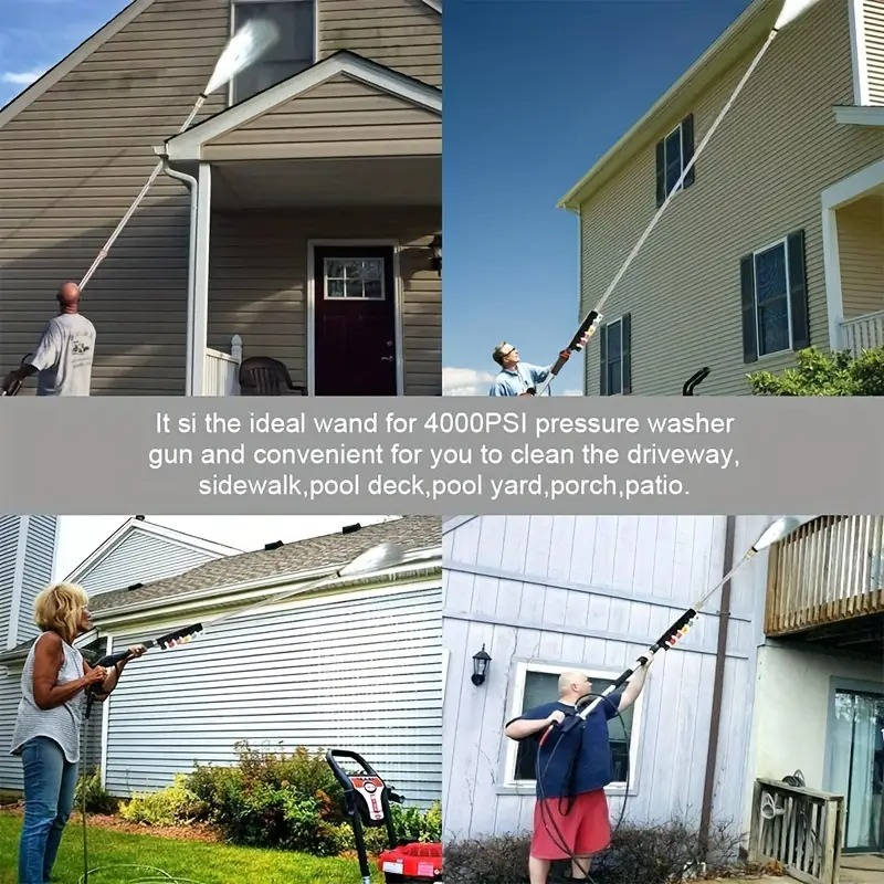 4000 PSI Telescoping Power Washer Extension Wand