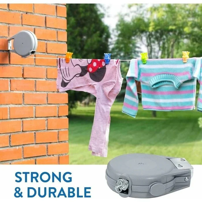 Havenholt Retractable Washing Line with Swivel Mount