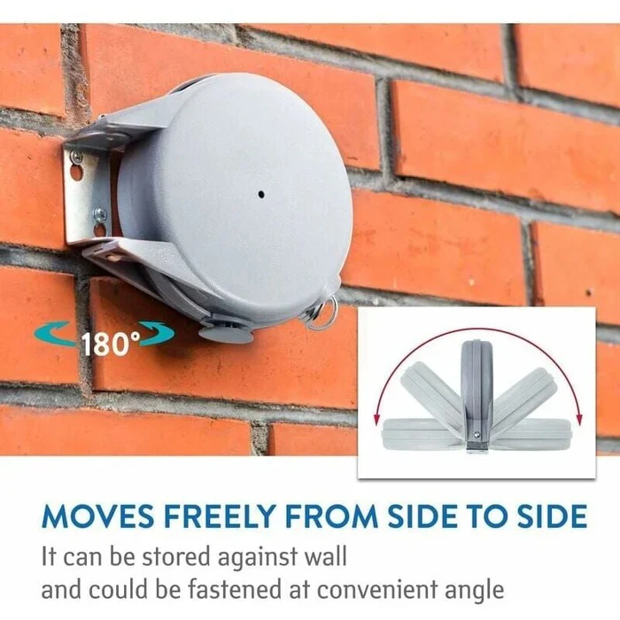 Havenholt Retractable Washing Line with Swivel Mount
