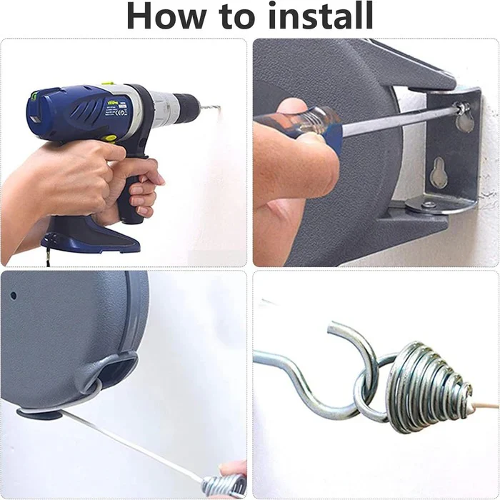 Havenholt Retractable Washing Line with Swivel Mount
