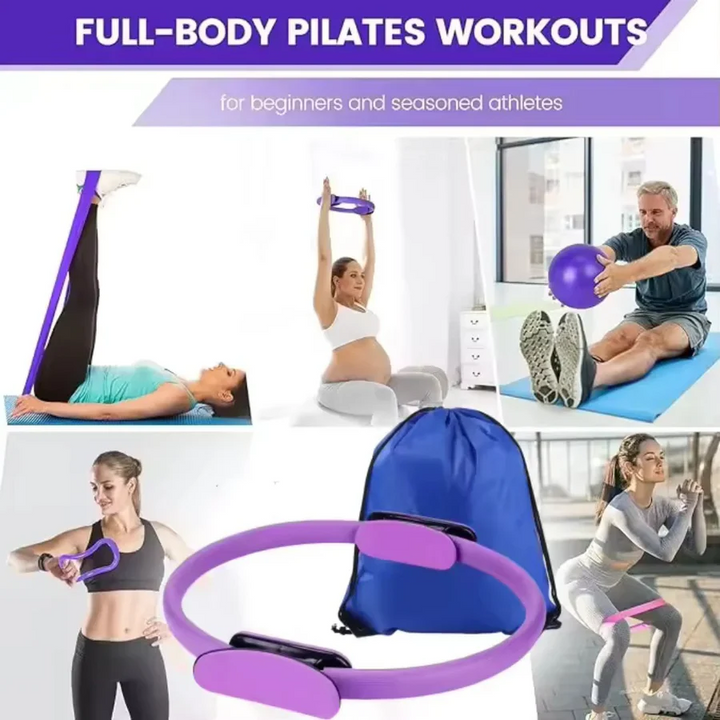 Pilates Ball and Resistance Band Set