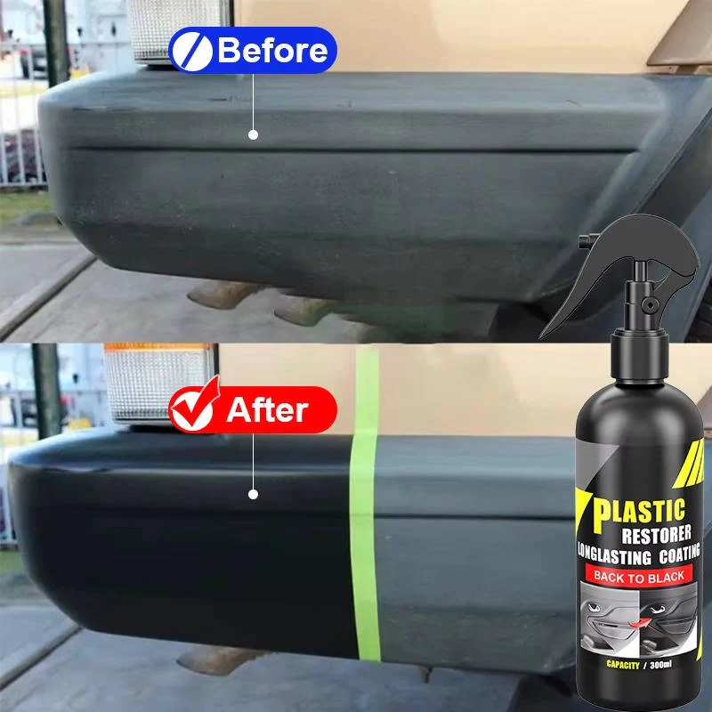 Car Plastic Restorer, Revive and Protect Faded Automotive Plastics