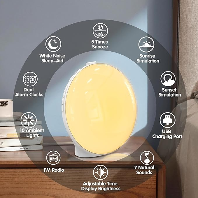Havenholt Smart Wake Up Light with Nature Sounds