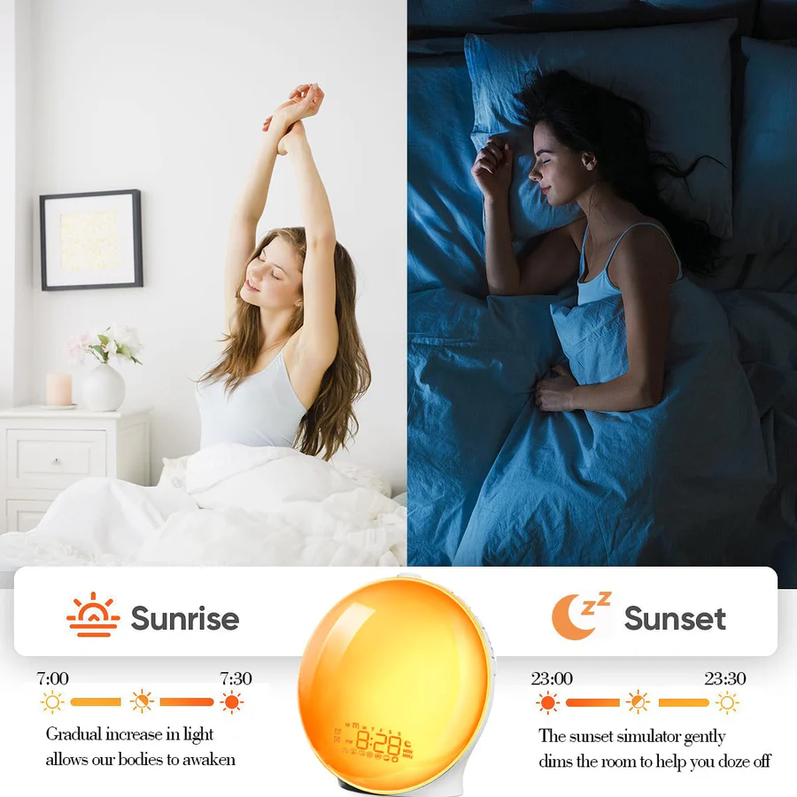 Havenholt Smart Wake Up Light with Nature Sounds