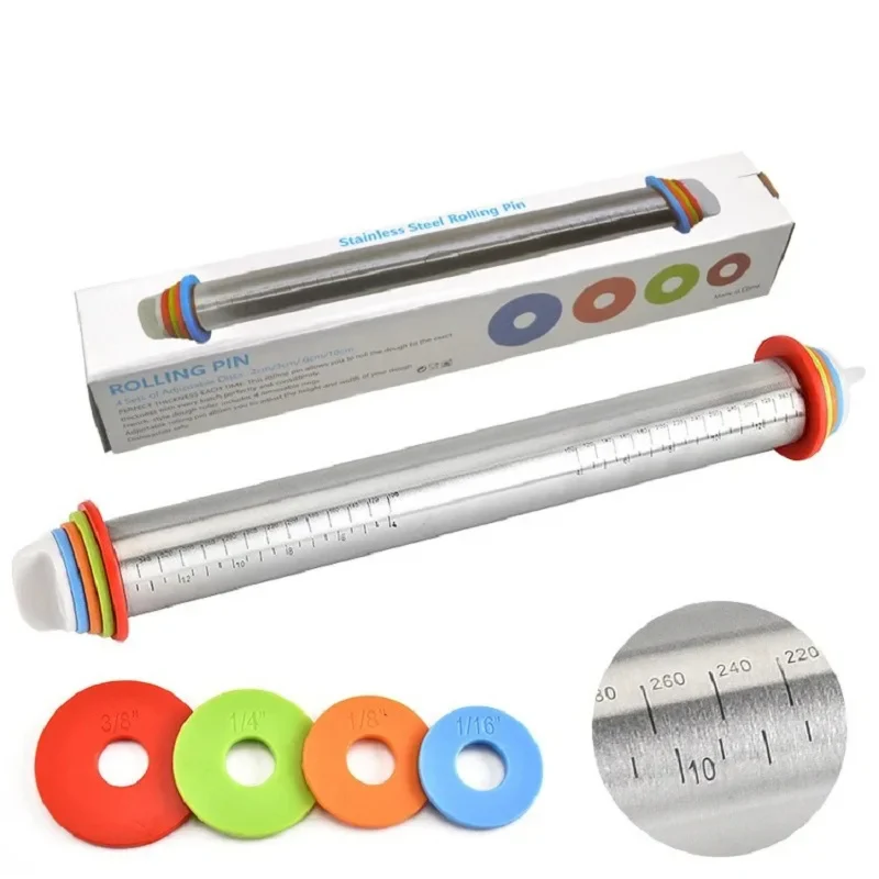 Havenholt Rolling Pin with Thickness Rings