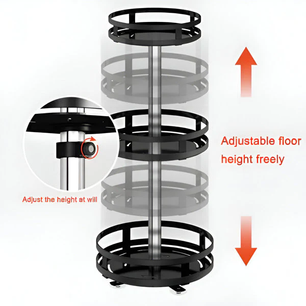 3 Tier Swivel Metal Organizer