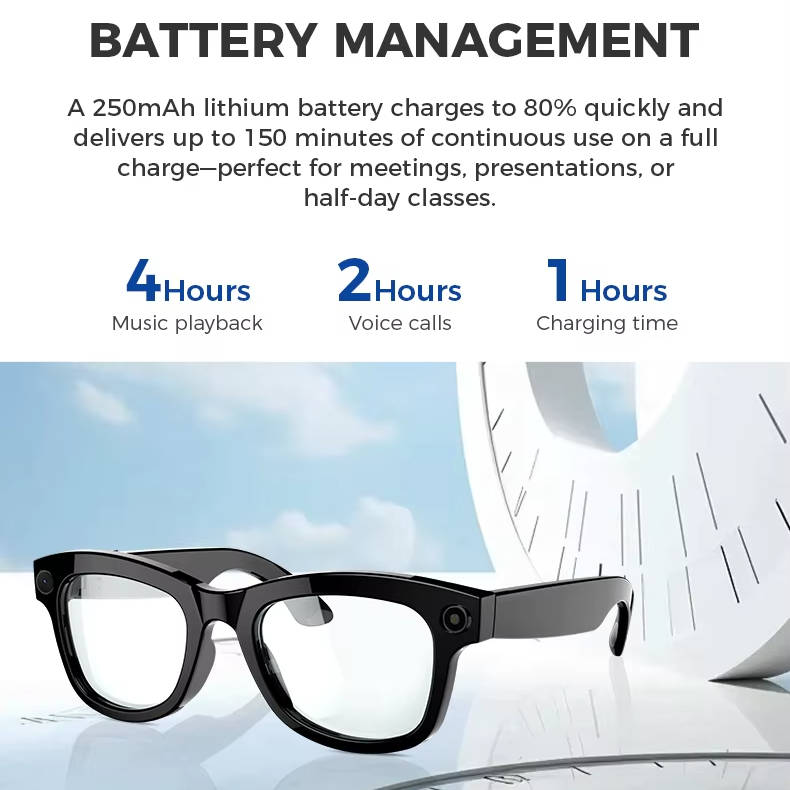 Havenholt Smart Glasses with Video Camera and Bluetooth Audio
