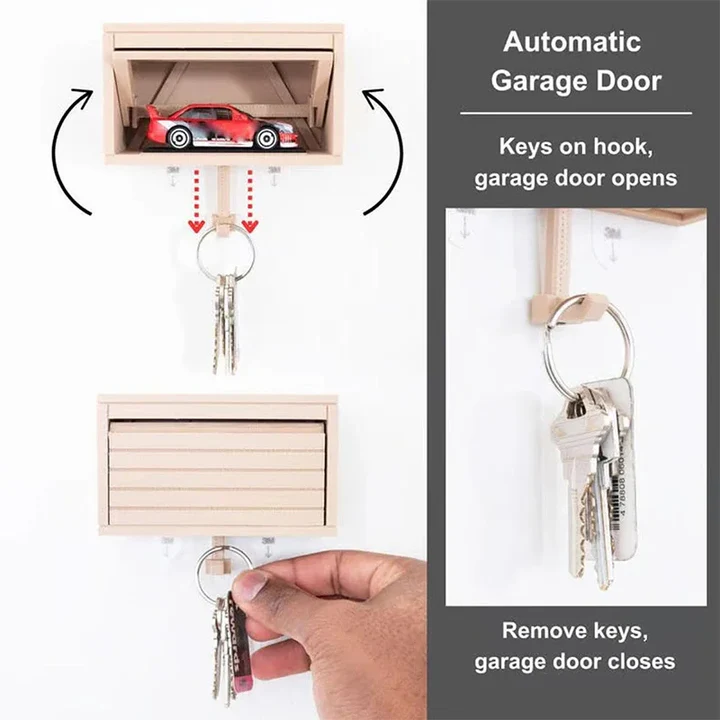 Havenholt Car Garage Key Holder with Adhesive Backing