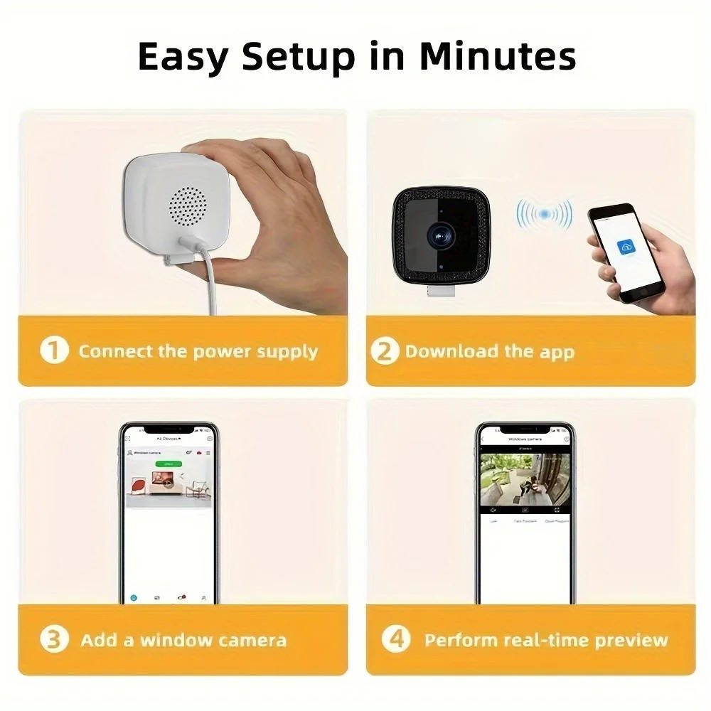 Havenholt 1080p WiFi Window Camera with Two-Way Audio