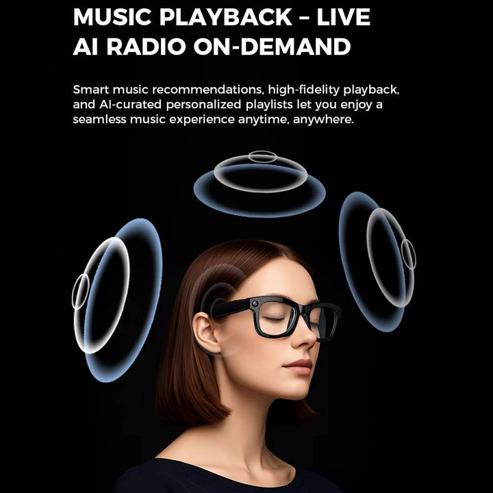 Havenholt Smart Glasses with Video Camera and Bluetooth Audio