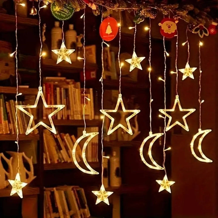 Havenholt Star and Moon LED Curtain String Lights