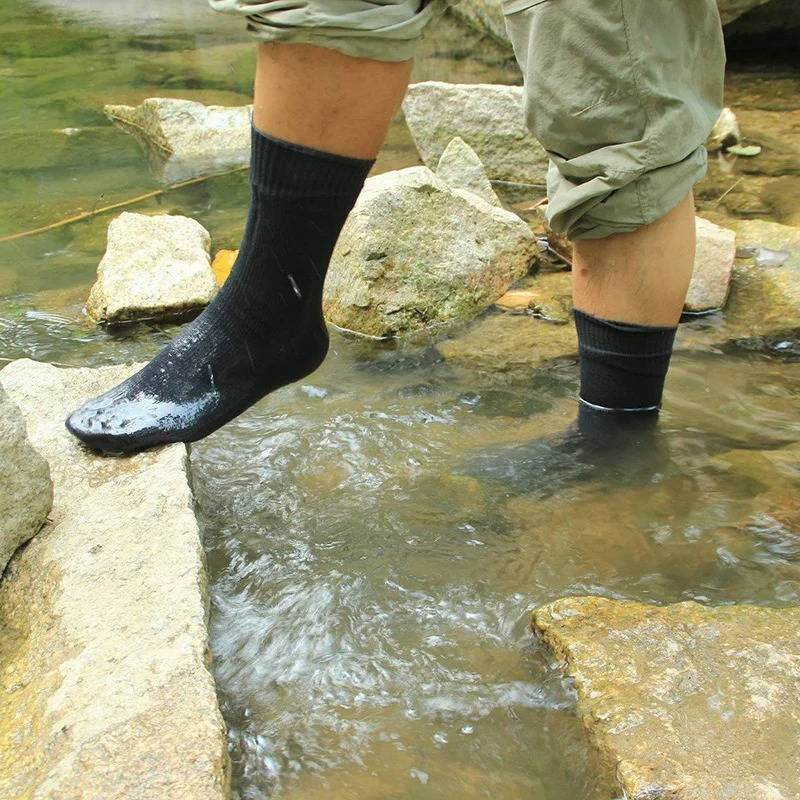 Waterproof Socks, Breathable Hiking Wading Outdoor Crew Socks, Warm Unisex