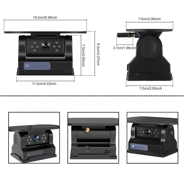 Havenholt Wireless Solar Reversing Camera with 7 Inch Monitor