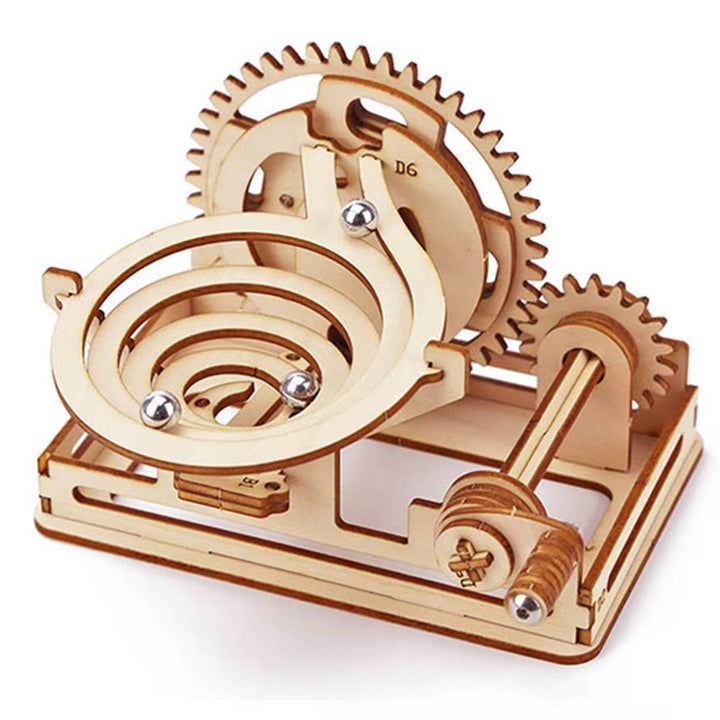 Havenholt Wooden Marble Run 3D Puzzle Kit with Working Gears