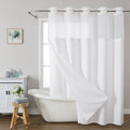 Havenholt No-Hook Shower Curtain with Snap-In Fabric Liner