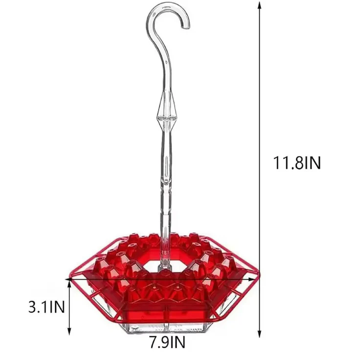 Ant Proof Hummingbird Feeder, Outdoor Hanging Perch