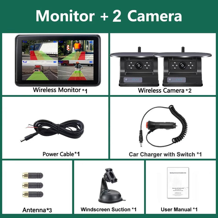 Havenholt Wireless Solar Reversing Camera with 7 Inch Monitor