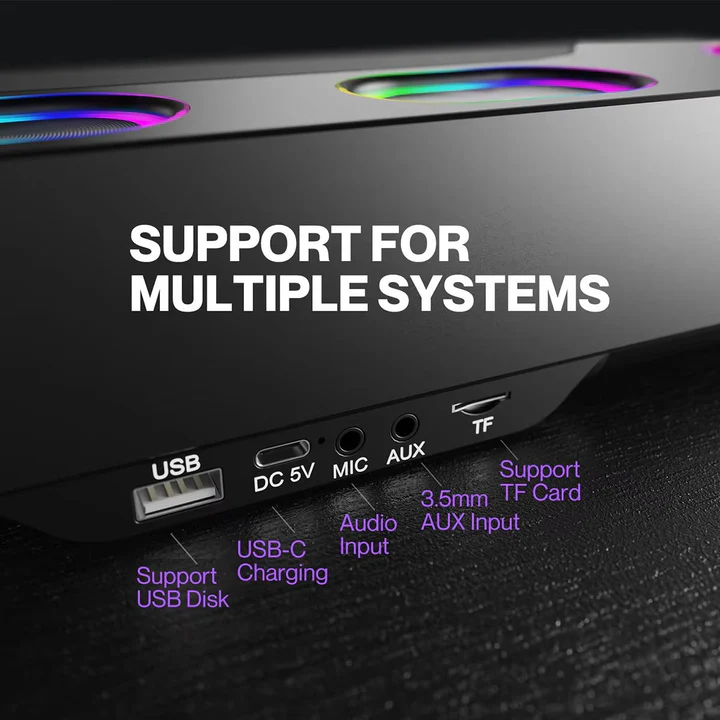 Havenholt Bluetooth RGB Desktop Speakers for Gaming