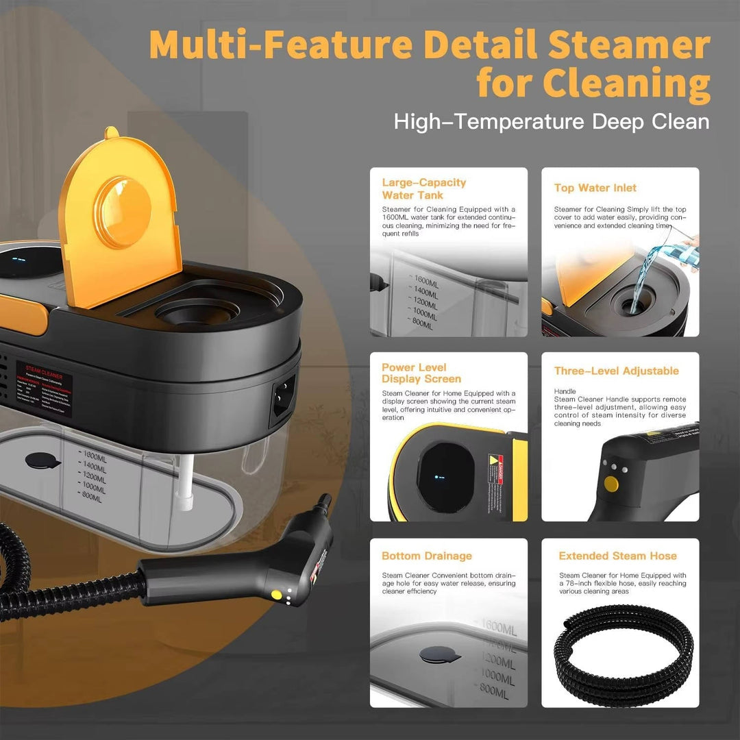 Havenholt Chemical-Free Portable Steam Cleaner for Grout and Tiles