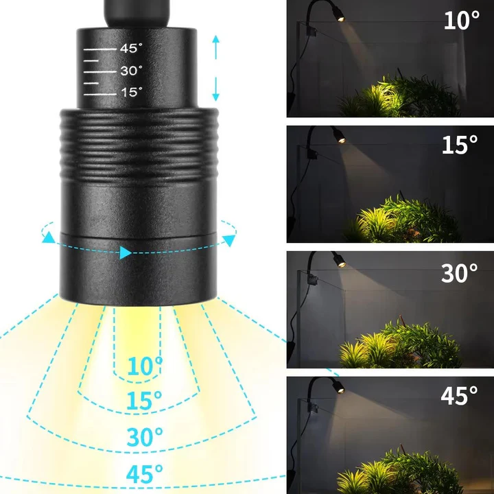 Havenholt Clip-On LED Fish Tank Light with Remote
