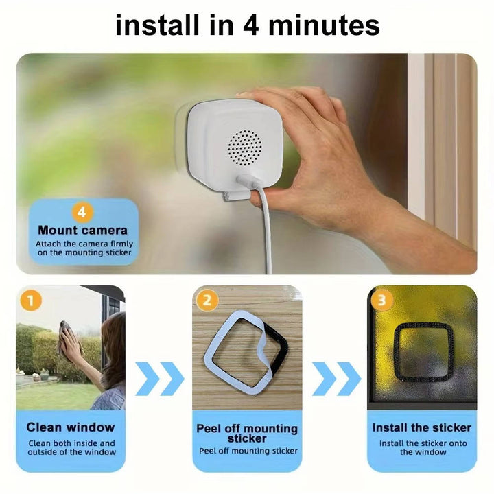 Havenholt 1080p WiFi Window Camera with Two-Way Audio