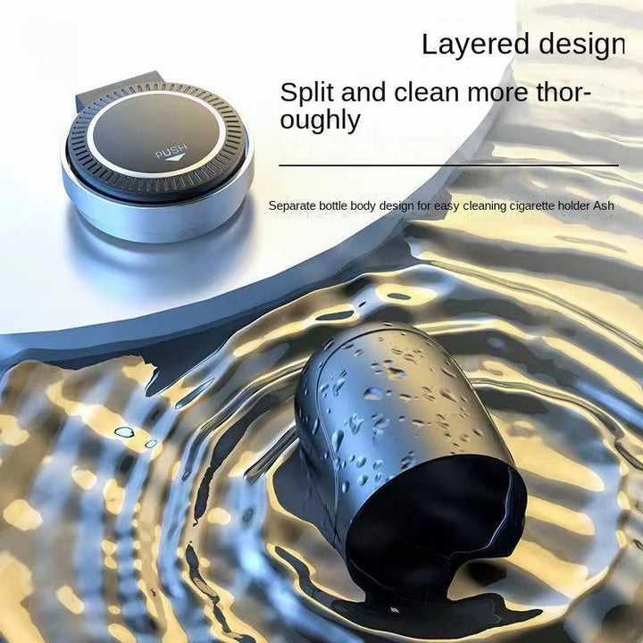 Havenholt Smokeless Car Ashtray with LED and Auto Lid