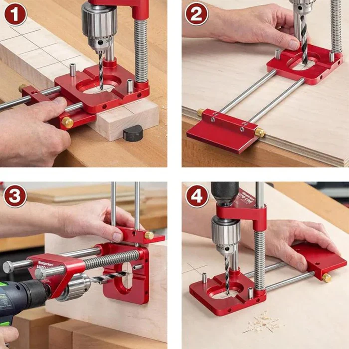Havenholt Hinge Drilling Jig with Adjustable Locator