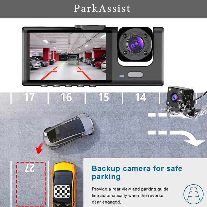 Havenholt Front and Rear Dash Cam with 2-Inch Screen