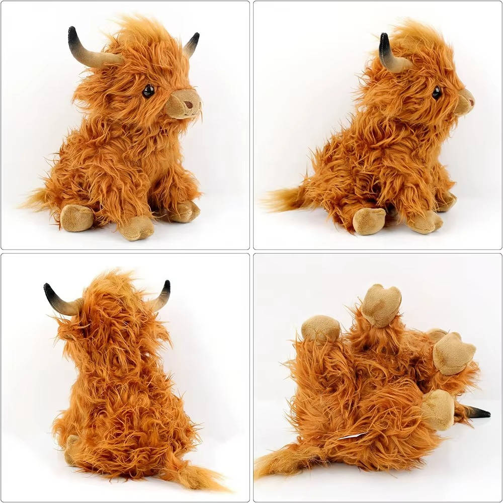 Havenholt Soft Highland Cow Plush Toy for Gifts and Decor