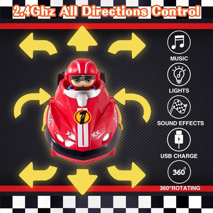 Havenholt RC Bumper Cars Twin Pack with Ejecting Drivers